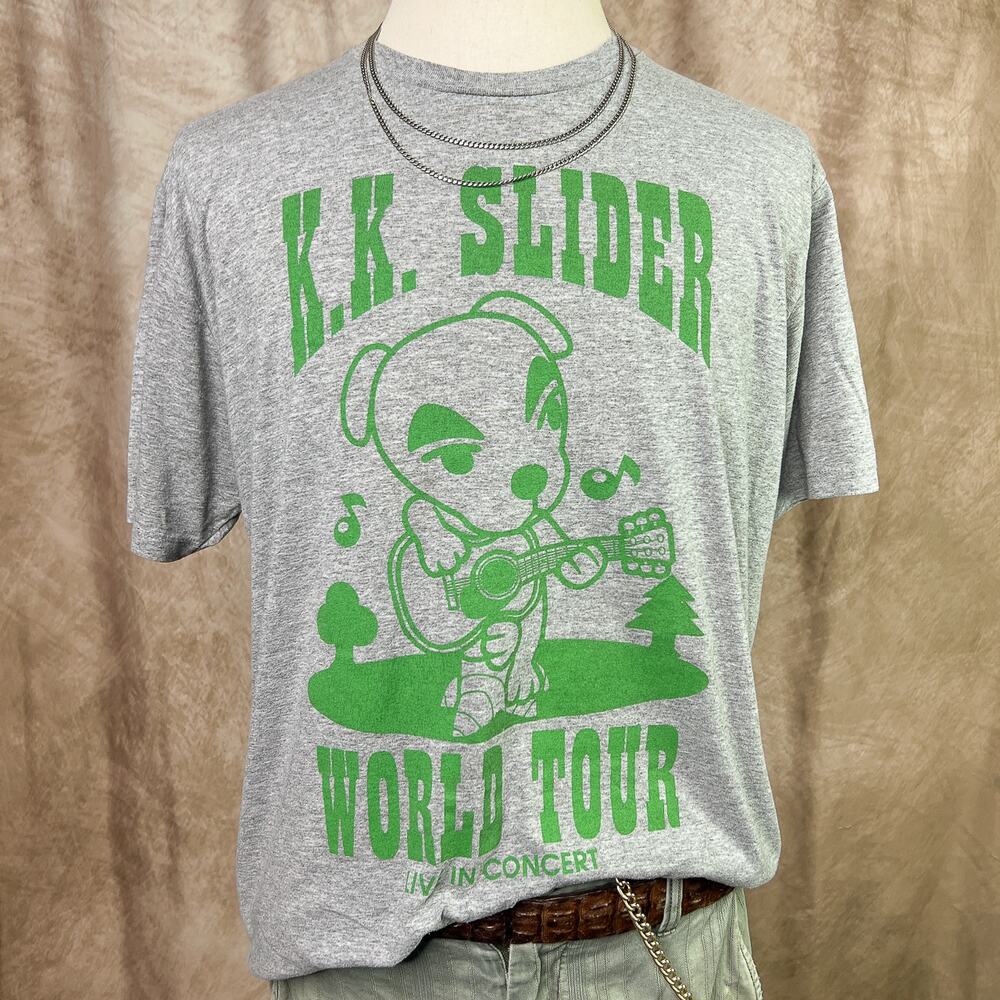Animal Crossing T-Shirt K.K. Slider Wold Tour Graphic Tee Double Sided Gamer